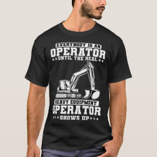 Bauarbeiter Bagger Schweres Gerät Bedienung T-Shirt
