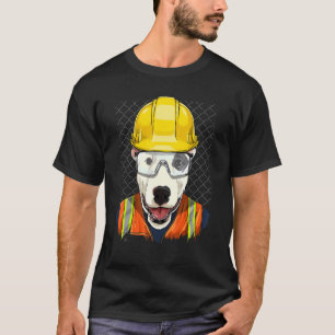 Bauarbeiter Bull Terrier Laborant Pet Puppy T-Shirt