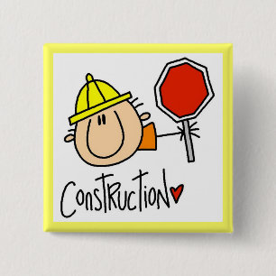 Bauarbeiter Button
