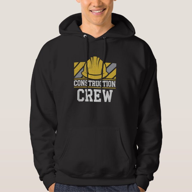 Bauarbeiter Crew Foreman Funny Constructi Hoodie (Vorderseite)