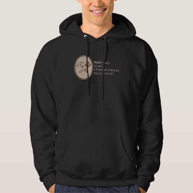 Bauarbeiter Definition durch Hoodie (Vorderseite)