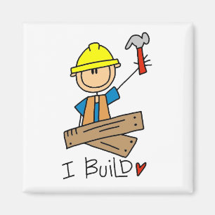 Bauarbeiter I Baut T-Shirts und Geschenke Magnet