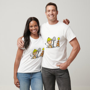 Bauarbeiter im Einsteigeloch T-Shirt