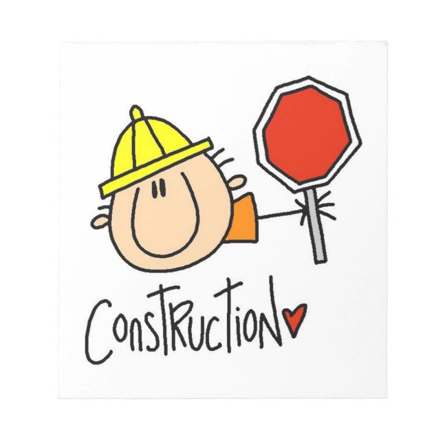 Bauarbeiter Notizblock (Vorderseite)