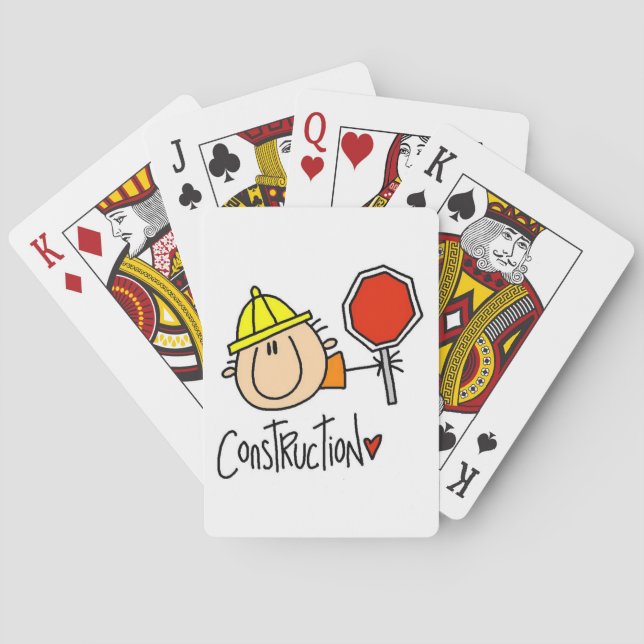 Bauarbeiter Spielkarten (Rückseite)