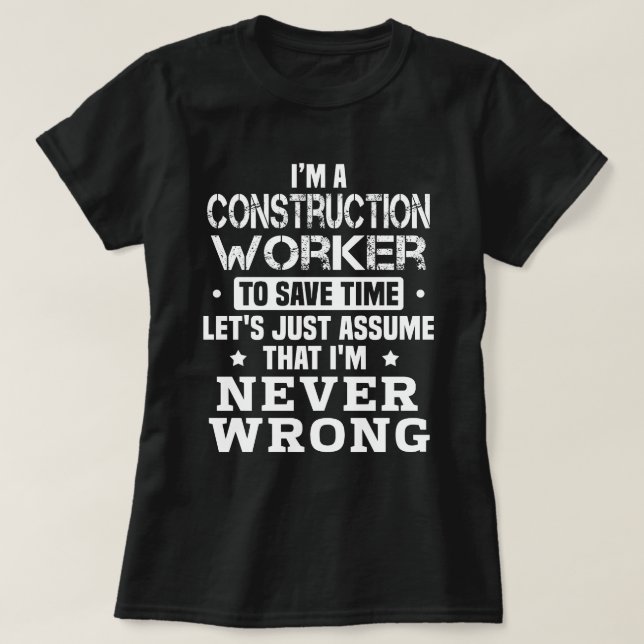 Bauarbeiter T-Shirt (Design vorne)