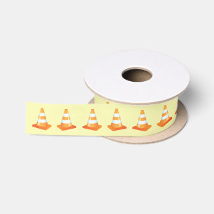 Bauarbeiter Traffic Cones Birthday Cake Satinband