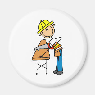 Bauarbeitersawing-Brett-Magnet Magnet