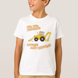 Bauarbeitskraft-Gelb-T - Shirt der Kinder