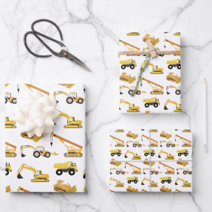 Bauart von Lastkraftwagen Geschenkpapier Set