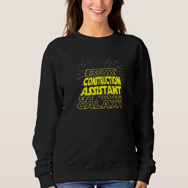Bauassistent Cool Galaxy Job Sweatshirt (Vorderseite)