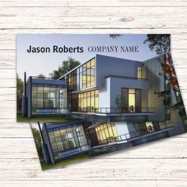 Bauauftragnehmer für die Renovierung von Anwesen Visitenkarte (Construction Real Estate Renovation Contractor Business Card)