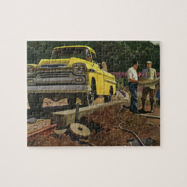 Bauauftragnehmer für Vintage Unternehmensarchitekt (Horizontal)
