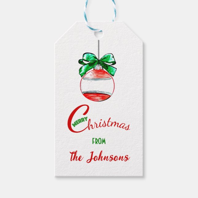 Bauble Geschenkanhänger (Vorderseite)