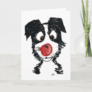 Bauble Pup Weihnachtskarte Karte