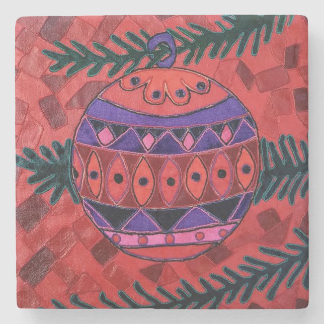 Bauble Steinuntersetzer (Vorderseite)