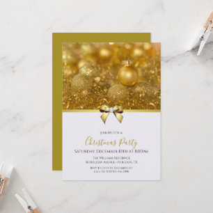 Baubles & Angel Hair, Ribbon & Jewel Booking Weihn Einladung