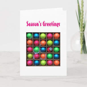 Baubles Weihnachtskarte Feiertagskarte