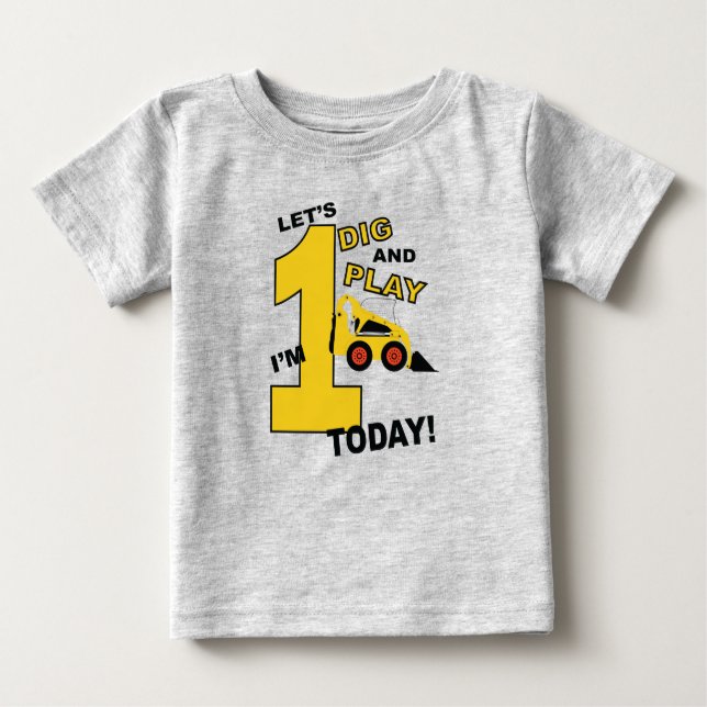 Baubulldozer für das erste Shirt (Vorderseite)