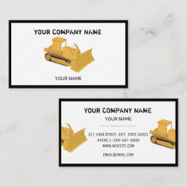 BauBulldozer-Händlerkarte Visitenkarte