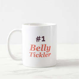 Bauch#1 Tickler (weiß) Kaffeetasse