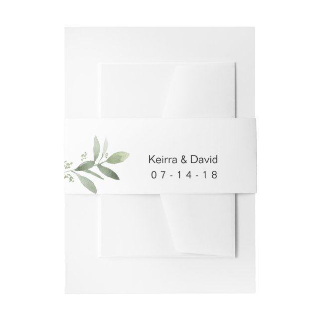 Bauch-Band für wedding Einladung und uAwg Einladungsbanderole (Vorderseite Beispiel)