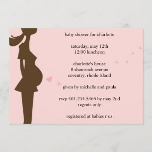 Bauch Liebe; Babyparty Einladung