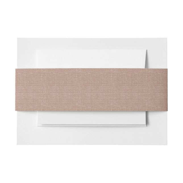 Bauchband, braun, Hochzeit Einladungsbanderole (Vorderseite Beispiel)
