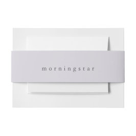 Bauchband "Pale Lilac" Minimalistisch Einladungsbanderole