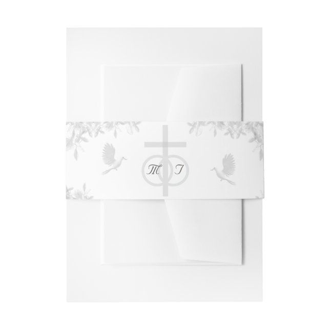 Bauchband zur Einladung von Nuptial Unity Einladungsbanderole (Vorderseite Beispiel)