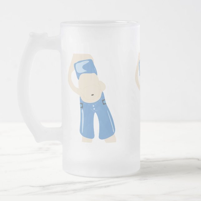 Bauchglas Mattglas Bierglas (Links)