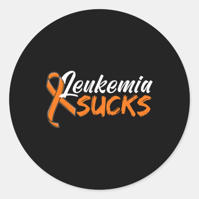 Bauchkrebs Orange Ribbon Awareness Apparel Runder Aufkleber (Vorderseite)