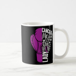 Bauchspeicheldrüsenkrebs-Bewusstsein Boxing Glove  Kaffeetasse