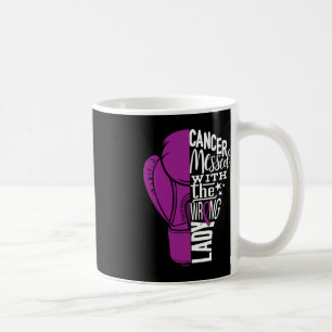 Bauchspeicheldrüsenkrebs-Bewusstsein Boxing Glove Kaffeetasse