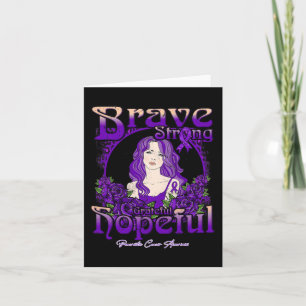 Bauchspeicheldrüsenkrebs-Bewusstsein Brave Strong Karte