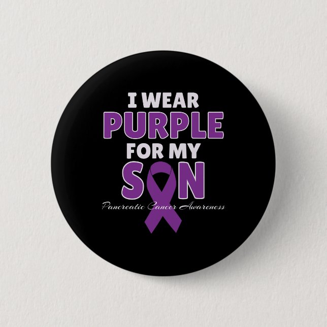 Bauchspeicheldrüsenkrebs-Bewusstsein, das ich für  Button (Vorderseite)