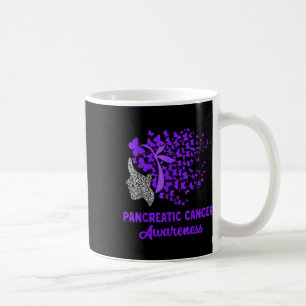 Bauchspeicheldrüsenkrebs Bewusstsein Frauen Mädche Kaffeetasse