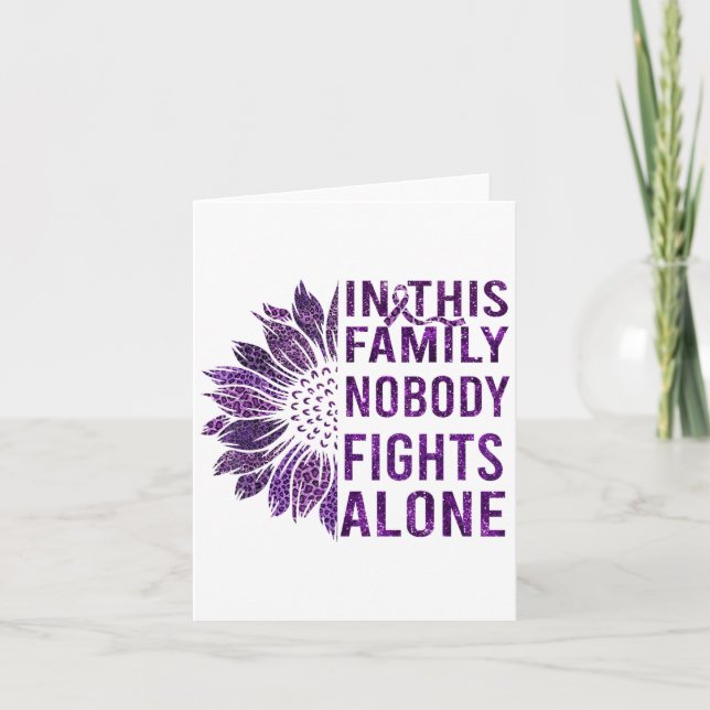 Bauchspeicheldrüsenkrebs Bewusstsein Sonnenblume B Karte (Vorderseite)