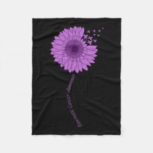 Bauchspeicheldrüsenkrebs Bewusstsein Sonnenblumen Fleecedecke