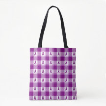 Bauchspeicheldrüsenkrebs-Bewusstseins-Karo-Tasche,