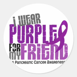 Bauchspeicheldrüsenkrebs, den ich für meinen Freun Runder Aufkleber