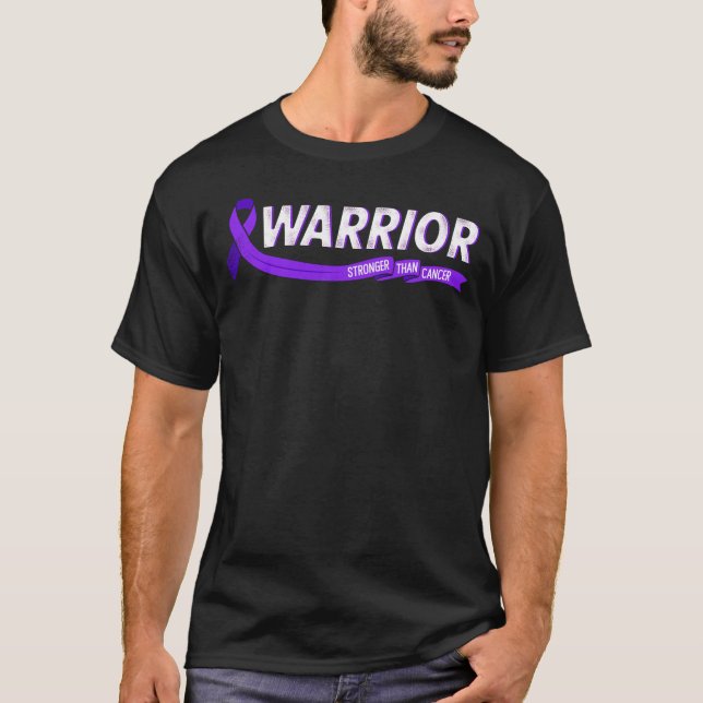 Bauchspeicheldrüsenkrebs stärker als Krebs T-Shirt (Vorderseite)