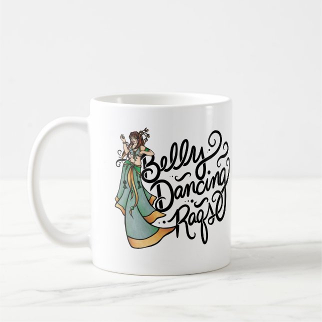 Bauchtanz Raqs Bauchtänzerin                    Kaffeetasse (Links)
