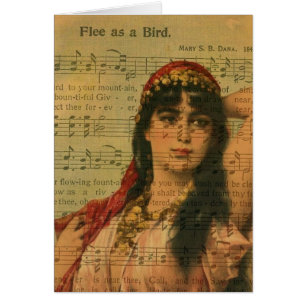 Bauchtänzerin Collage Flieh wie ein Vogel Musik