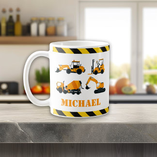 BauDiggers Boys personalisierte Mug Kaffeetasse