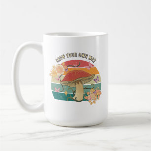 Bauen Sie Ihren eigenen Weg Retro-Pilz Kaffeetasse