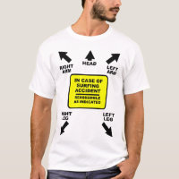 Bauen Sie surfenden Unfall-lustigen Shirt-Spaß