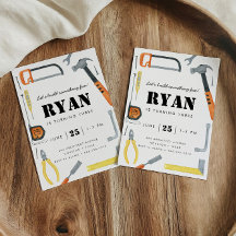 Bauen wir! Boy's Construction Tool Geburtstag