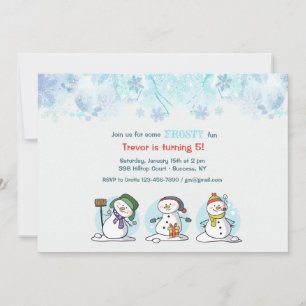 Bauen wir eine Snowman-Einladung auf Einladung