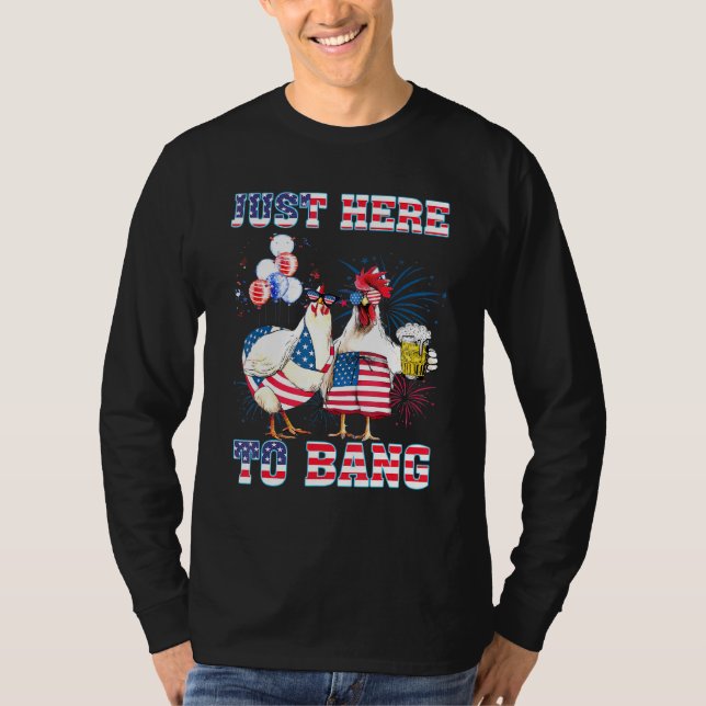 Bauer 4. Juli nur hier, um die US-Flagge Chic T-Shirt (Vorderseite)